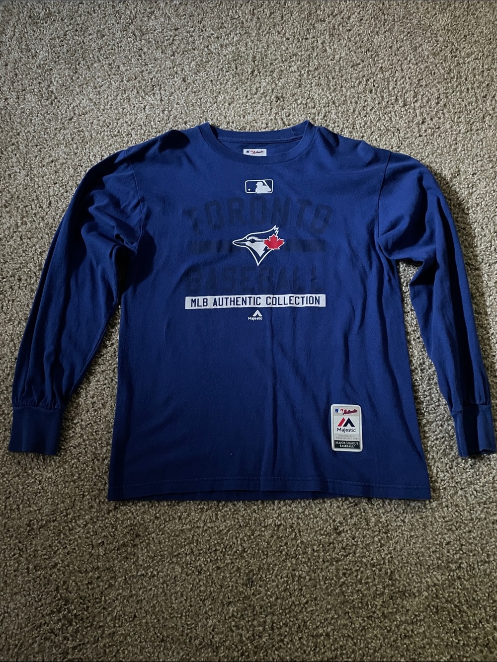 Majestic Royal Blue Toronto Blue Jays Long-Sleeve Shirt
